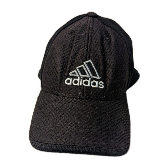 Adidas Men's Elite Baseball Cap Polyester Stripe Logo Hat Black/Phantom One Size - Picture 2 of 9
